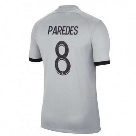 Kandiny Herren Leandro Paredes #8 Grau Auswärtstrikot Trikot 2022/23 T-Shirt