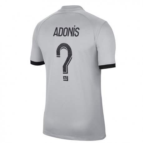Kandiny Herren Erwan Adonis #0 Grau Auswärtstrikot Trikot 2022/23 T-Shirt