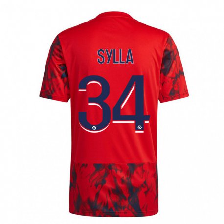 Kandiny Herren Kysha Sylla #34 Roter Raum Auswärtstrikot Trikot 2022/23 T-Shirt