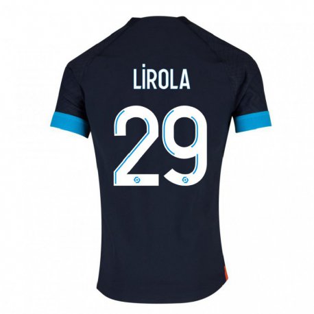 Kandiny Herren Pol Lirola #29 Schwarz Olympia Auswärtstrikot Trikot 2022/23 T-Shirt