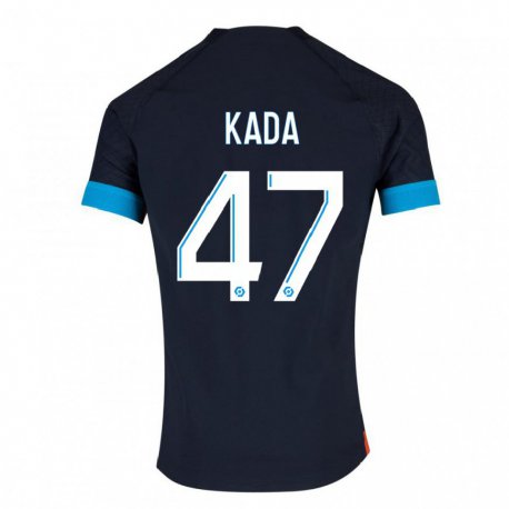 Kandiny Herren Joakim Kada #47 Schwarz Olympia Auswärtstrikot Trikot 2022/23 T-Shirt