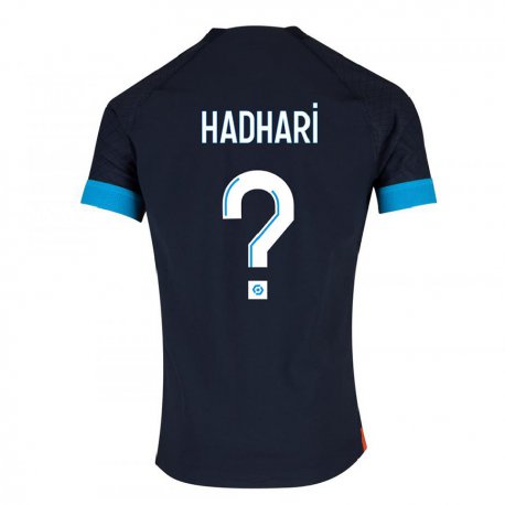 Kandiny Herren Ibtoihi Hadhari #0 Schwarz Olympia Auswärtstrikot Trikot 2022/23 T-Shirt