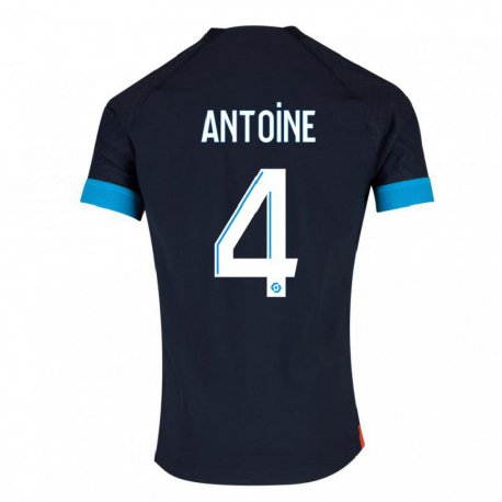 Kandiny Herren Maud Antoine #4 Schwarz Olympia Auswärtstrikot Trikot 2022/23 T-Shirt