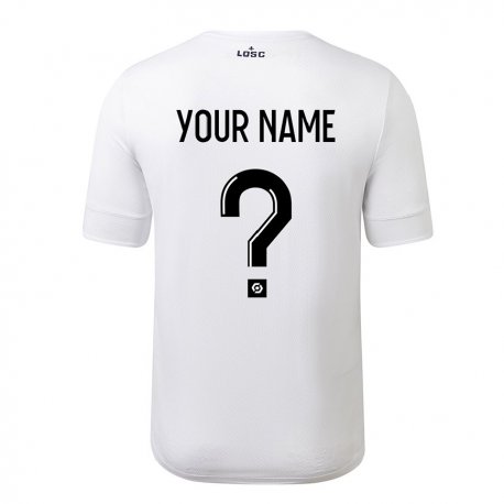 Kandiny Herren Ihren Namen #0 Weiß Purpur Auswärtstrikot Trikot 2022/23 T-shirt