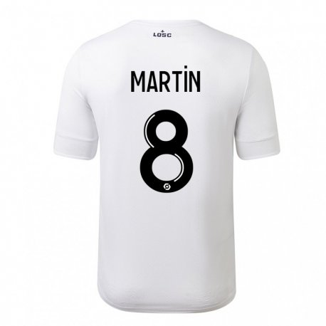 Kandiny Herren Jonas Martin #8 Weiß Purpur Auswärtstrikot Trikot 2022/23 T-Shirt
