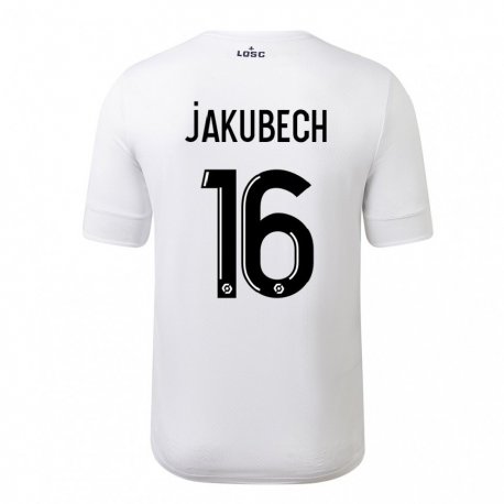Kandiny Herren Adam Jakubech #16 Weiß Purpur Auswärtstrikot Trikot 2022/23 T-Shirt