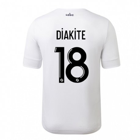 Kandiny Herren Bafode Diakite #18 Weiß Purpur Auswärtstrikot Trikot 2022/23 T-Shirt