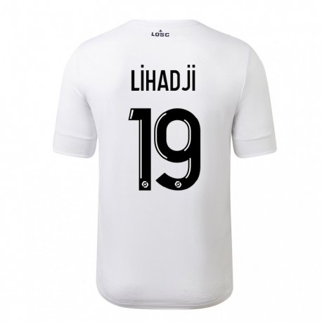 Kandiny Herren Isaac Lihadji #19 Weiß Purpur Auswärtstrikot Trikot 2022/23 T-Shirt
