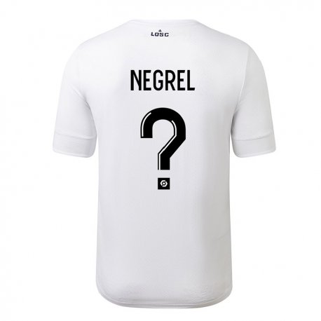 Kandiny Herren Tom Negrel #0 Weiß Purpur Auswärtstrikot Trikot 2022/23 T-Shirt
