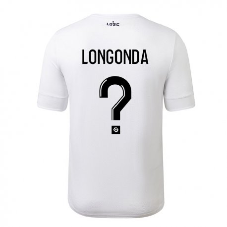 Kandiny Herren Jean-pierre Longonda #0 Weiß Purpur Auswärtstrikot Trikot 2022/23 T-shirt