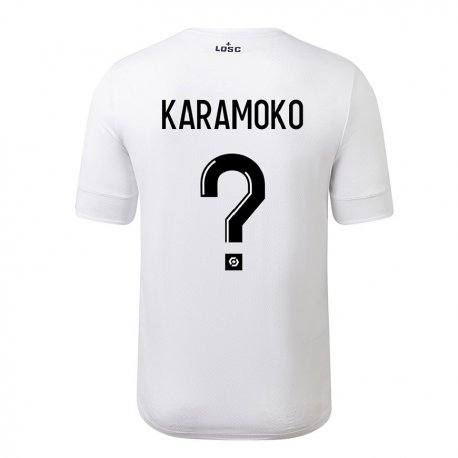 Kandiny Herren Ibrahim Karamoko #0 Weiß Purpur Auswärtstrikot Trikot 2022/23 T-Shirt