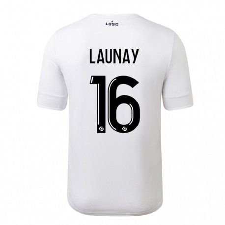 Kandiny Herren Elisa Launay #16 Weiß Purpur Auswärtstrikot Trikot 2022/23 T-Shirt