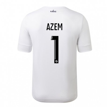 Kandiny Herren Floriane Azem #1 Weiß Purpur Auswärtstrikot Trikot 2022/23 T-Shirt