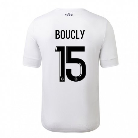 Kandiny Herren Maite Boucly #15 Weiß Purpur Auswärtstrikot Trikot 2022/23 T-Shirt