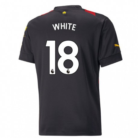 Kandiny Herren Ellen White #18 Schwarz Rot Auswärtstrikot Trikot 2022/23 T-shirt