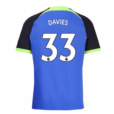 Kandiny Herren Ben Davies #33 Blau Grün Auswärtstrikot Trikot 2022/23 T-shirt