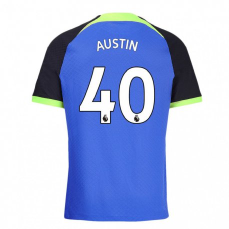 Kandiny Herren Brandon Austin #40 Blau Grün Auswärtstrikot Trikot 2022/23 T-shirt