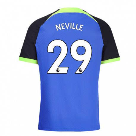 Kandiny Herren Ashleigh Neville #29 Blau Grün Auswärtstrikot Trikot 2022/23 T-shirt
