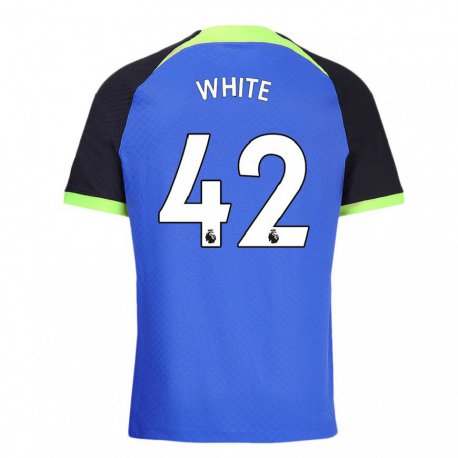 Kandiny Herren Harvey White #42 Blau Grün Auswärtstrikot Trikot 2022/23 T-Shirt