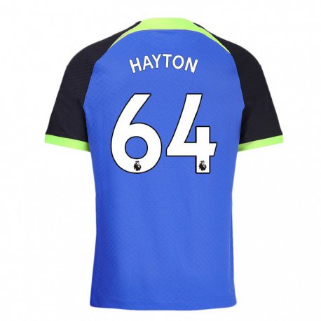 Kandiny Herren Adam Hayton #64 Blau Grün Auswärtstrikot Trikot 2022/23 T-shirt