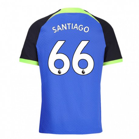 Kandiny Herren Yago Santiago #66 Blau Grün Auswärtstrikot Trikot 2022/23 T-shirt