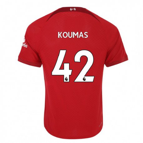 Kandiny Damen Lewis Koumas #42 Dunkelrot Heimtrikot Trikot 2022/23 T-Shirt