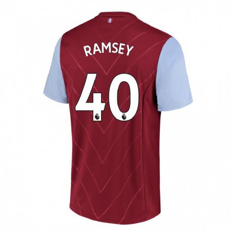 Kandiny Damen Aaron Ramsey #40 Wein Heimtrikot Trikot 2022/23 T-Shirt