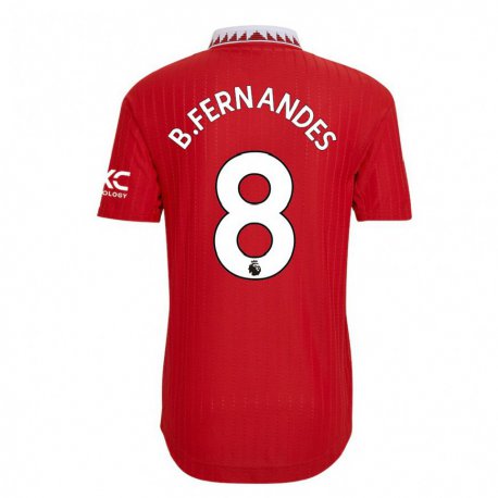 Kandiny Damen Bruno Fernandes #8 Rot Heimtrikot Trikot 2022/23 T-shirt