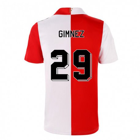 Kandiny Damen Santiago Gimnez #29 Chili Weiß Heimtrikot Trikot 2022/23 T-shirt
