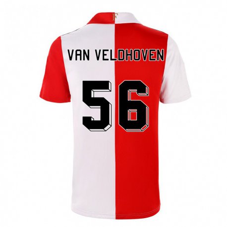 Kandiny Damen Kars Van Veldhoven #56 Chili Weiß Heimtrikot Trikot 2022/23 T-shirt