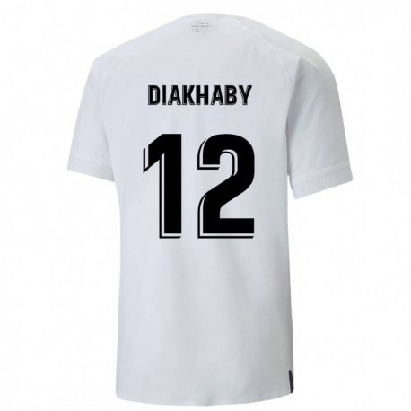 Kandiny Damen Mouctar Diakhaby #12 Cremiges Weiß Heimtrikot Trikot 2022/23 T-Shirt