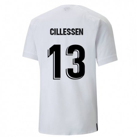 Kandiny Damen Jasper Cillessen #13 Cremiges Weiß Heimtrikot Trikot 2022/23 T-shirt