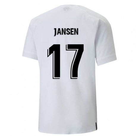 Kandiny Damen Ellen Jansen #17 Cremiges Weiß Heimtrikot Trikot 2022/23 T-shirt