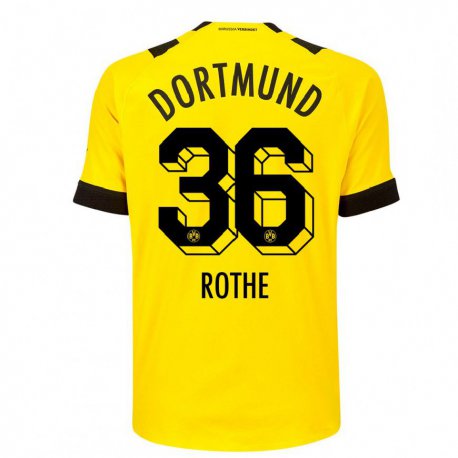 Kandiny Damen Tom Rothe #36 Gelb Heimtrikot Trikot 2022/23 T-shirt