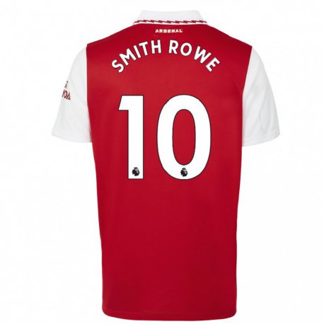 Kandiny Damen Emile Smith Rowe #10 Rot Weiß Heimtrikot Trikot 2022/23 T-shirt