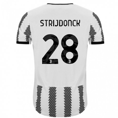 Kandiny Damen Bayron Strijdonck #28 Weiß Schwarz Heimtrikot Trikot 2022/23 T-shirt