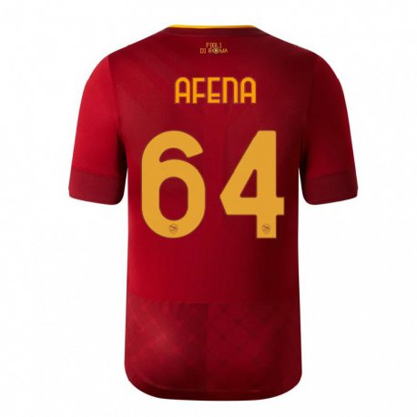 Kandiny Damen Felix Afena-gyan #64 Rotbraun Heimtrikot Trikot 2022/23 T-shirt