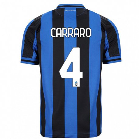 Kandiny Damen Marco Carraro #4 Blau Schwarz Heimtrikot Trikot 2022/23 T-Shirt