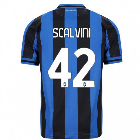 Kandiny Damen Giorgio Scalvini #42 Blau Schwarz Heimtrikot Trikot 2022/23 T-shirt