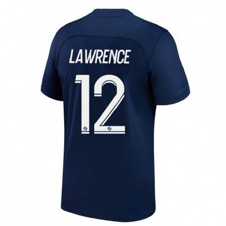 Kandiny Damen Ashley Lawrence #12 Dunkelblau Rot Heimtrikot Trikot 2022/23 T-shirt
