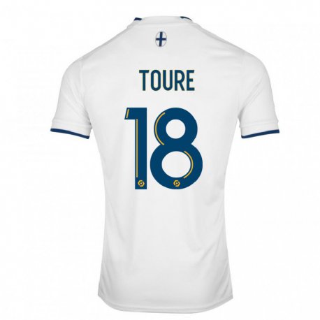 Kandiny Damen Isaak Toure #18 Weißer Saphir Heimtrikot Trikot 2022/23 T-shirt