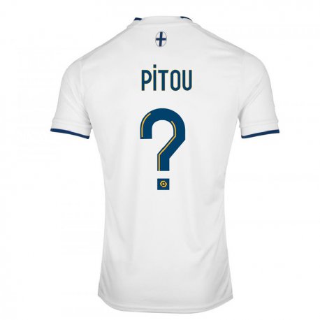 Kandiny Damen Jonathan Pitou #0 Weißer Saphir Heimtrikot Trikot 2022/23 T-Shirt