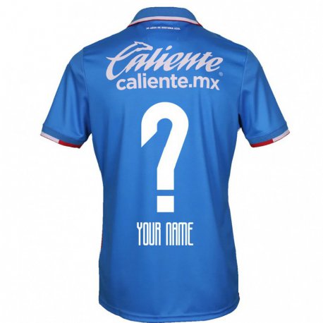 Kandiny Damen Ihren Namen #0 Azurblau Heimtrikot Trikot 2022/23 T-Shirt