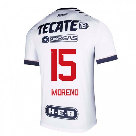Kandiny Damen Hector Moreno #15 Weißer Raum Heimtrikot Trikot 2022/23 T-Shirt