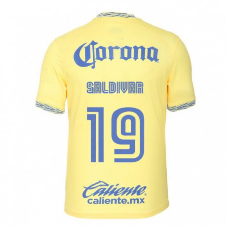 Kandiny Damen Montserrat Saldivar #19 Zitronengelb Heimtrikot Trikot 2022/23 T-shirt