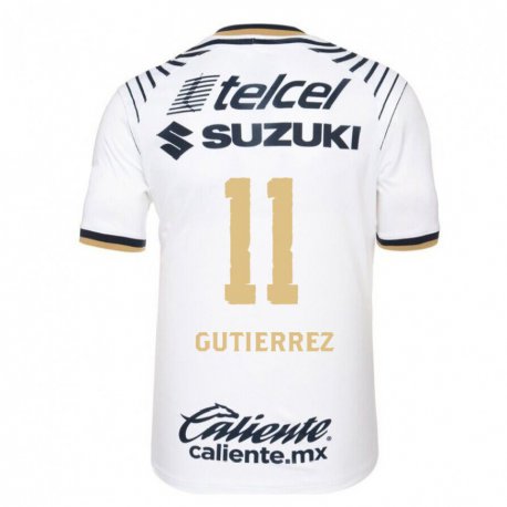 Kandiny Damen Carlos Gutierrez #11 Weißes Denim Heimtrikot Trikot 2022/23 T-shirt