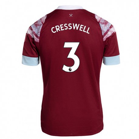 Kandiny Damen Aaron Cresswell #3 Rotwein Heimtrikot Trikot 2022/23 T-shirt