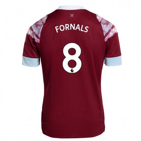 Kandiny Damen Pablo Fornals #8 Rotwein Heimtrikot Trikot 2022/23 T-shirt