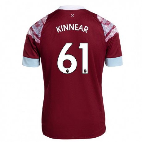 Kandiny Damen Brian Kinnear #61 Rotwein Heimtrikot Trikot 2022/23 T-shirt