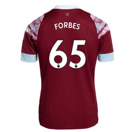 Kandiny Damen Michael Forbes #65 Rotwein Heimtrikot Trikot 2022/23 T-shirt